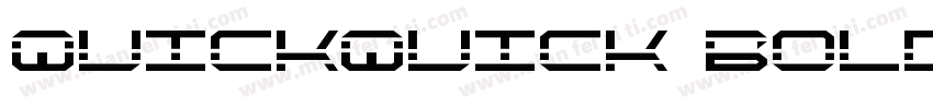 QuickQuick Bold字体转换